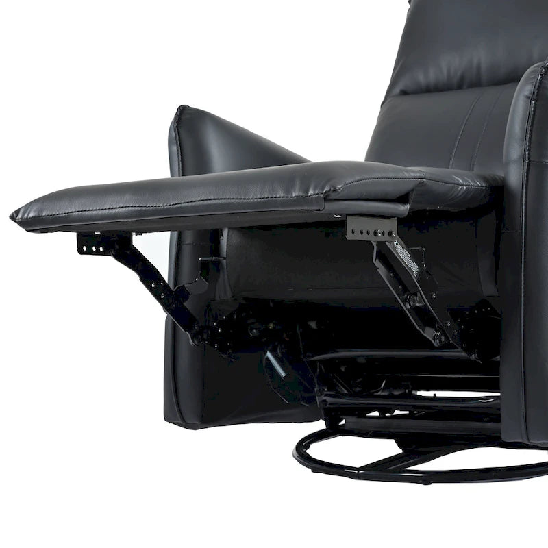 Poltrona reclinabile girevole a dondolo Power 270 con porte USB, piccole poltrone reclinabili elettriche in PU per piccoli spazi