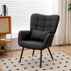 Poltrona in similpelle Sedia d'accento moderna set da 2