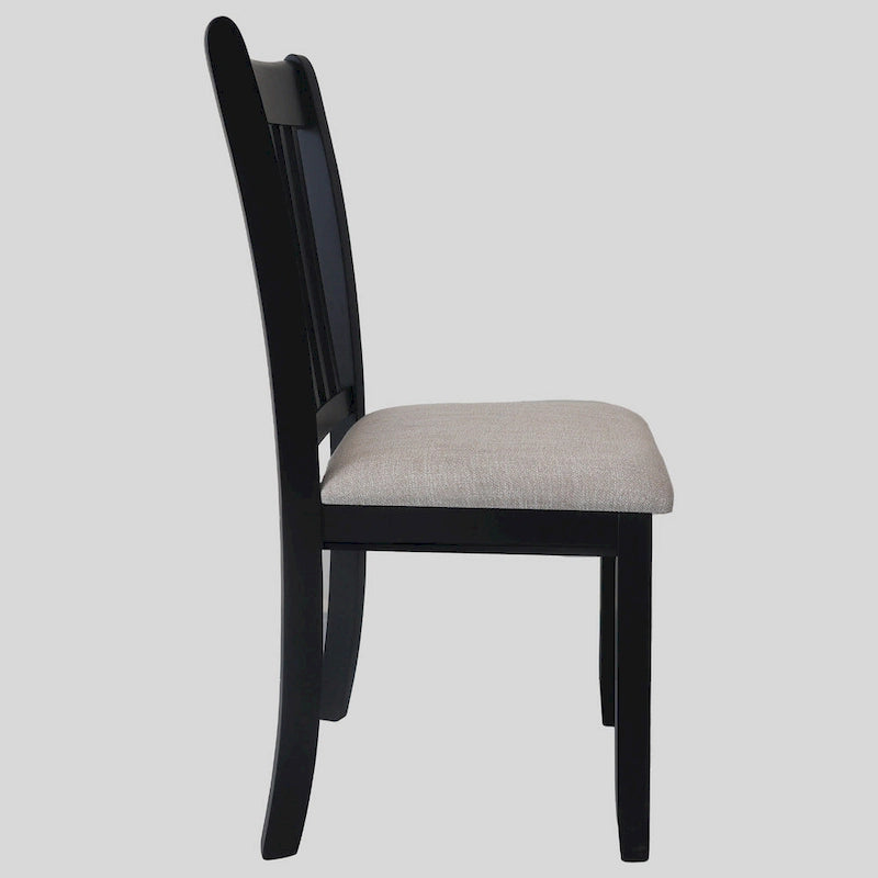Set di 2 sedie con finitura nera