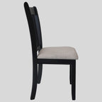 Set di 2 sedie con finitura nera