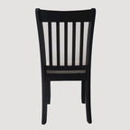 Set di 2 sedie con finitura nera