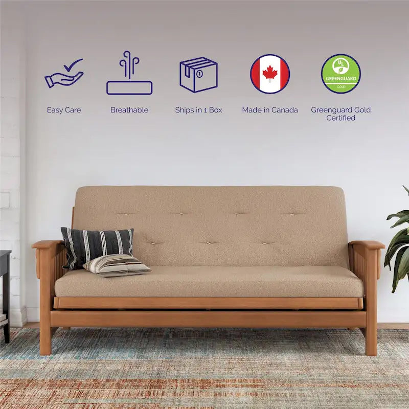 Materasso per futon DHP Trule da 6 pollici con molle Bonnell