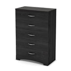 Comodino moderno a 5 cassetti con finitura laminata