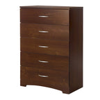 Comodino moderno a 5 cassetti con finitura laminata