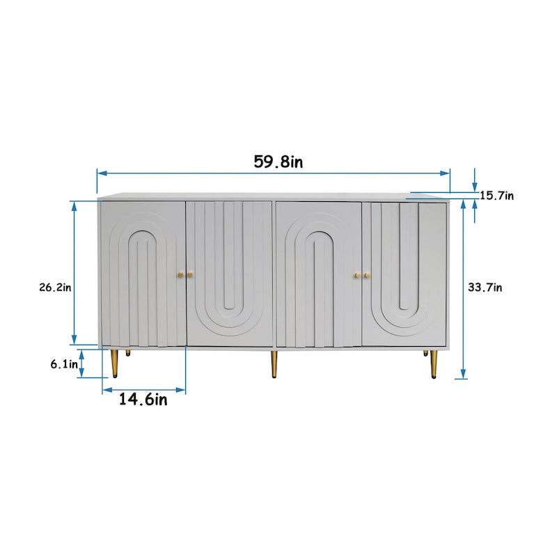 Credenza Moderna Mobile Credenza Buffet Contenitore Mobiletto