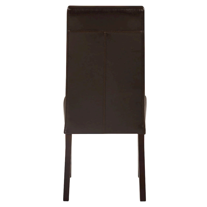Sedia da pranzo in pelle Hartford, set da 2
