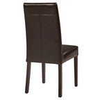 Sedia da pranzo in pelle Hartford, set da 2