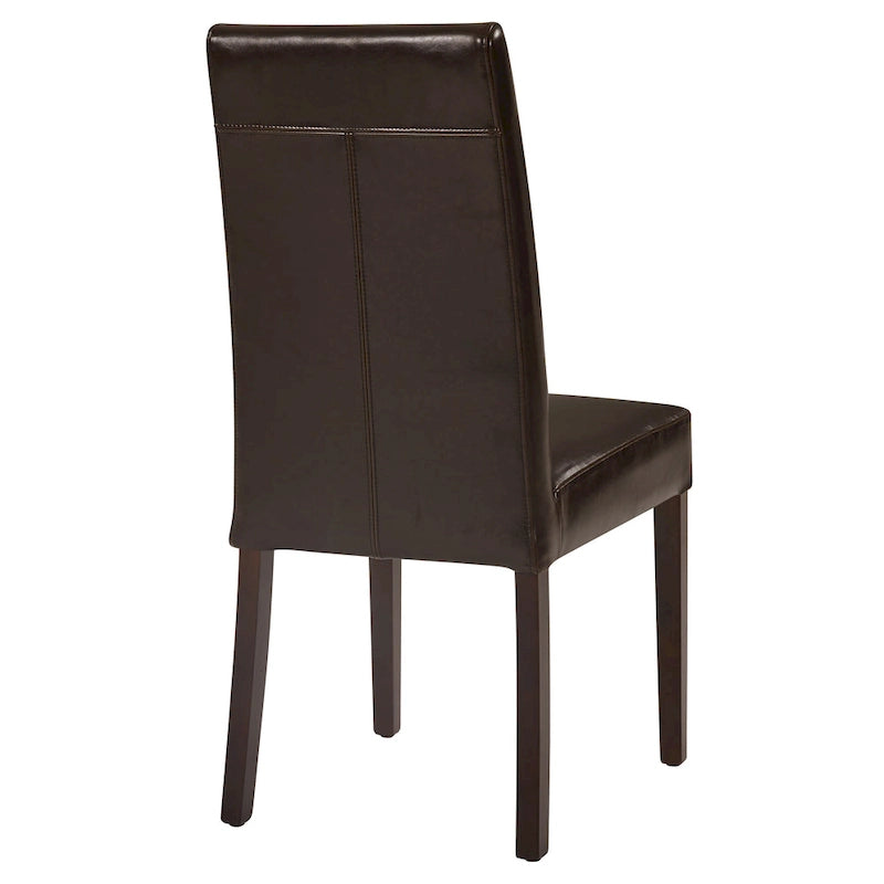 Sedia da pranzo in pelle Hartford, set da 2