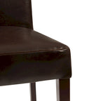 Sedia da pranzo in pelle Hartford, set da 2
