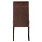 Sedia da pranzo in pelle Hartford, set da 2