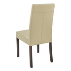 Sedia da pranzo in pelle Hartford, set da 2