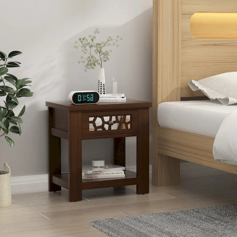 Tavolino comodino con cassetto