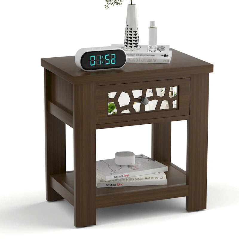 Tavolino comodino con cassetto