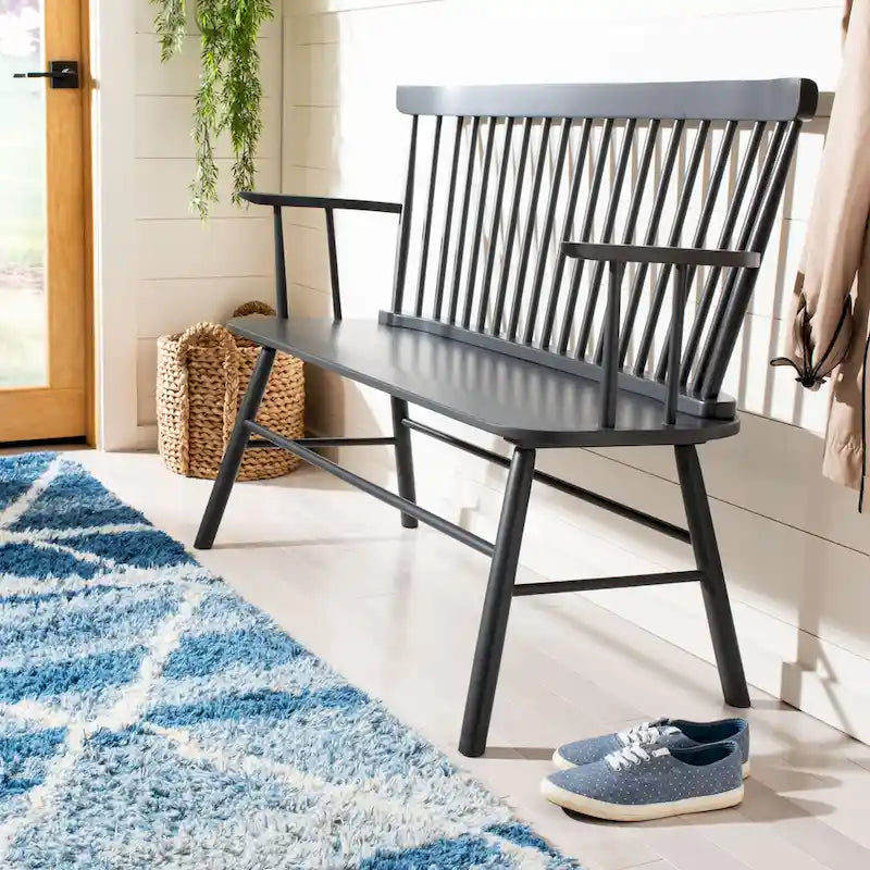 Divanetto Spindleback in Stile Rustico, 48L x 22P x 36A