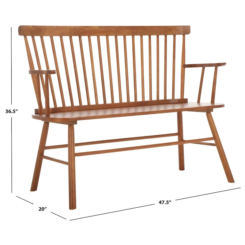 Divanetto Spindleback in Stile Rustico, 48L x 22P x 36A