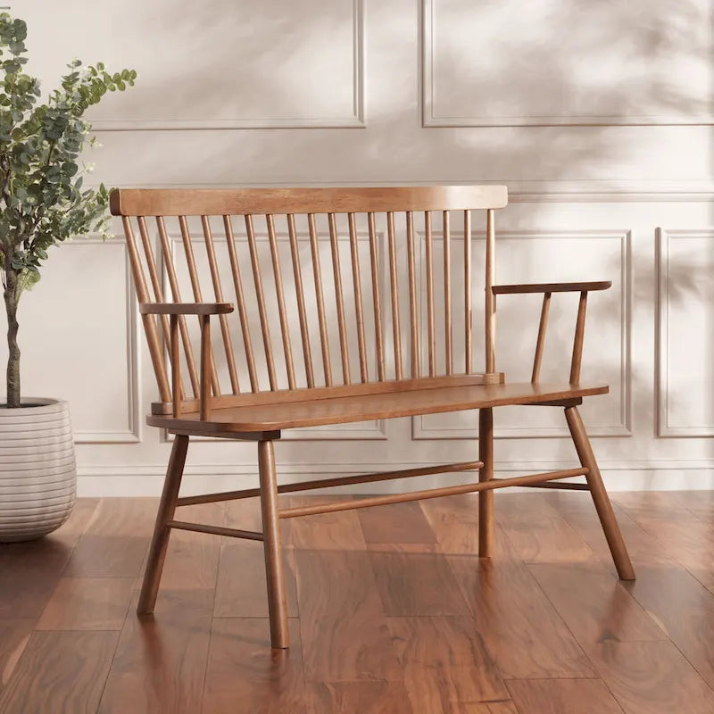 Divanetto Spindleback in Stile Rustico, 48L x 22P x 36A