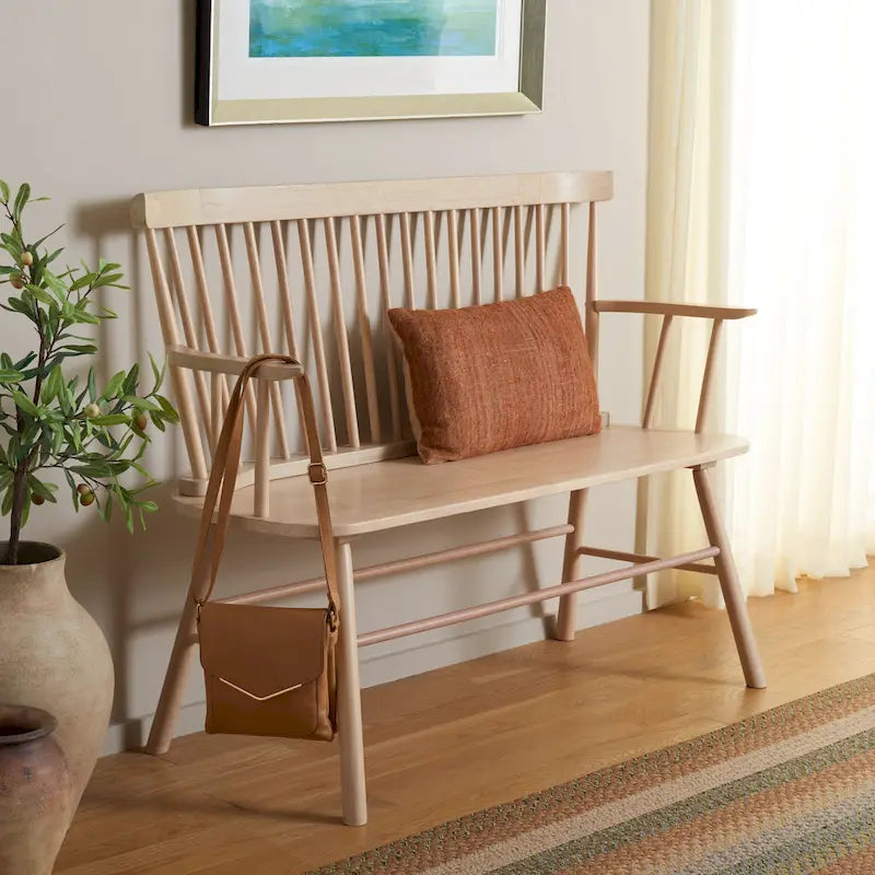 Divanetto Spindleback in Stile Rustico, 48L x 22P x 36A