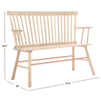 Divanetto Spindleback in Stile Rustico, 48L x 22P x 36A