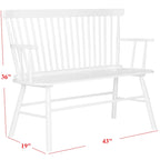 Divanetto Spindleback in Stile Rustico, 48L x 22P x 36A