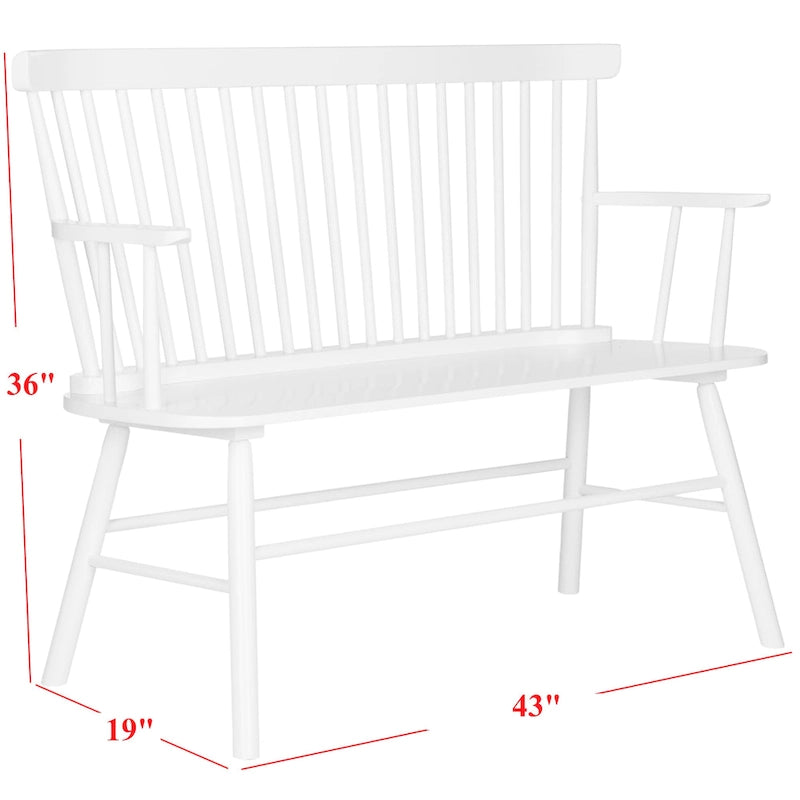 Divanetto Spindleback in Stile Rustico, 48L x 22P x 36A