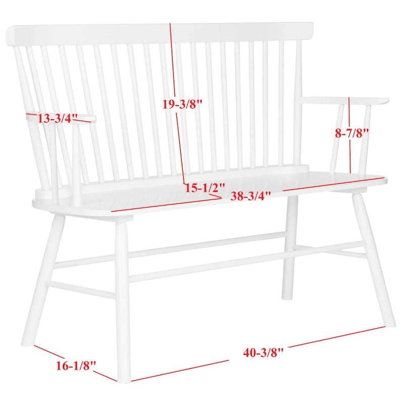 Divanetto Spindleback in Stile Rustico, 48L x 22P x 36A