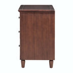 Comodino a 3 cassetti in legno