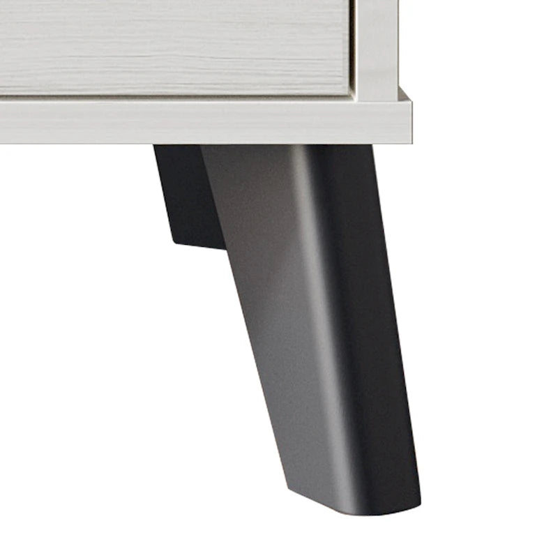 Cassettiera in legno a 6 cassetti con gambe affusolate