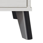 Cassettiera in legno a 6 cassetti con gambe affusolate