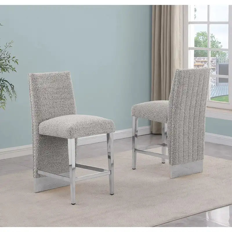 Best Quality Furniture Sedia con rivestimento a pieghe e borchie cromate - N/A