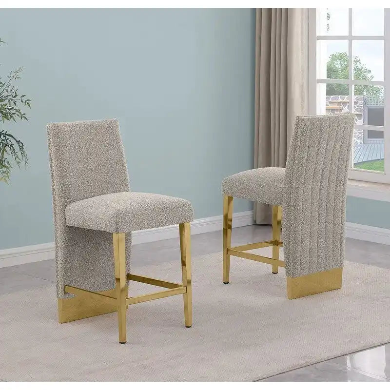Best Quality Furniture Sedia con rivestimento a pieghe e borchie cromate - N/A