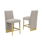 Best Quality Furniture Sedia con rivestimento a pieghe e borchie cromate - N/A