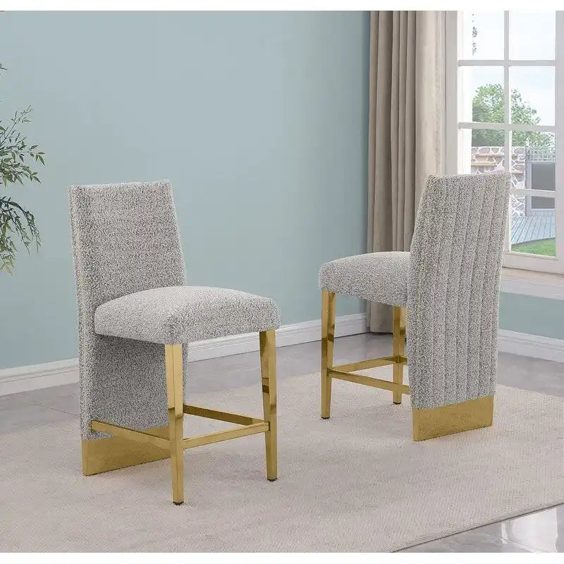 Best Quality Furniture Sedia con rivestimento a pieghe e borchie cromate - N/A