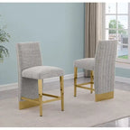 Best Quality Furniture Sedia con rivestimento a pieghe e borchie cromate - N/A