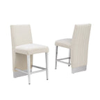 Best Quality Furniture Sedia con rivestimento a pieghe e borchie cromate - N/A