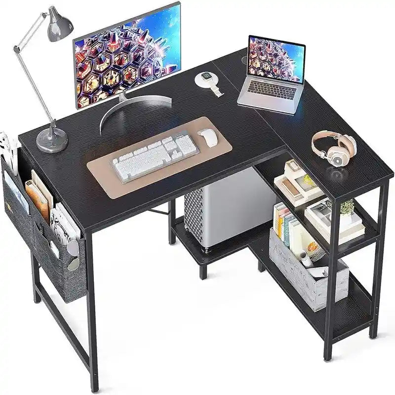Scrivania per computer piccola a L
