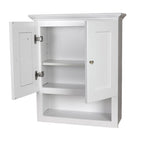 Pensile da bagno bianco Shaker