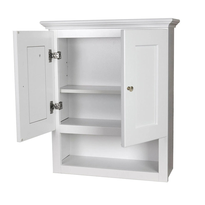 Pensile da bagno bianco Shaker